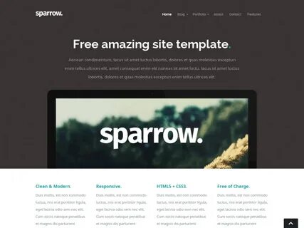 Free HTML/CSS Template: Sparrow 1.0 - Free HTML Templates, Free CSS Templates an