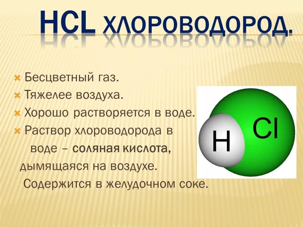 Hcl форма