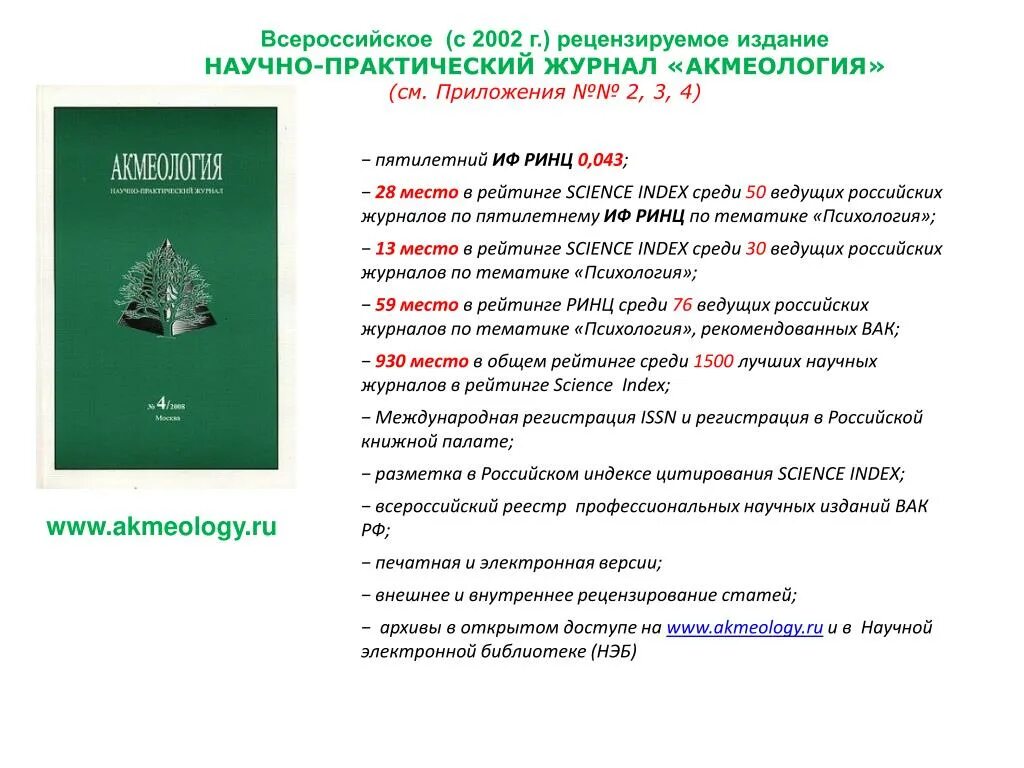 Научный журнал рф. Научно-практические журналы. Акмеология научно практический журнал. Рецензируемый научный журнал. Научная психология журнал.