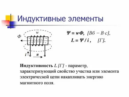 Индуктивность обозначается
