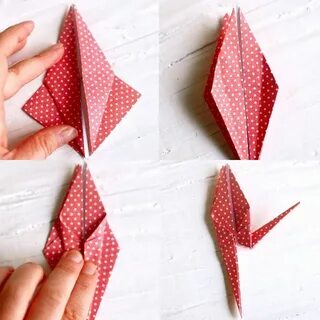 Журавлики из бумаги 7