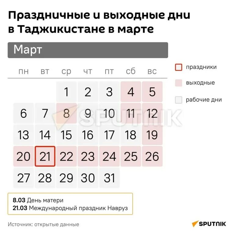 Выходные в марте в Таджикистане. Праздники в марте выходные. Выходные в марте в честь выборов