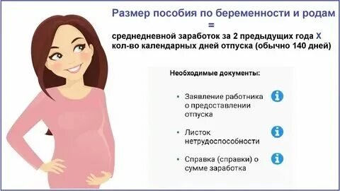 Сколько платят уходя в декретный