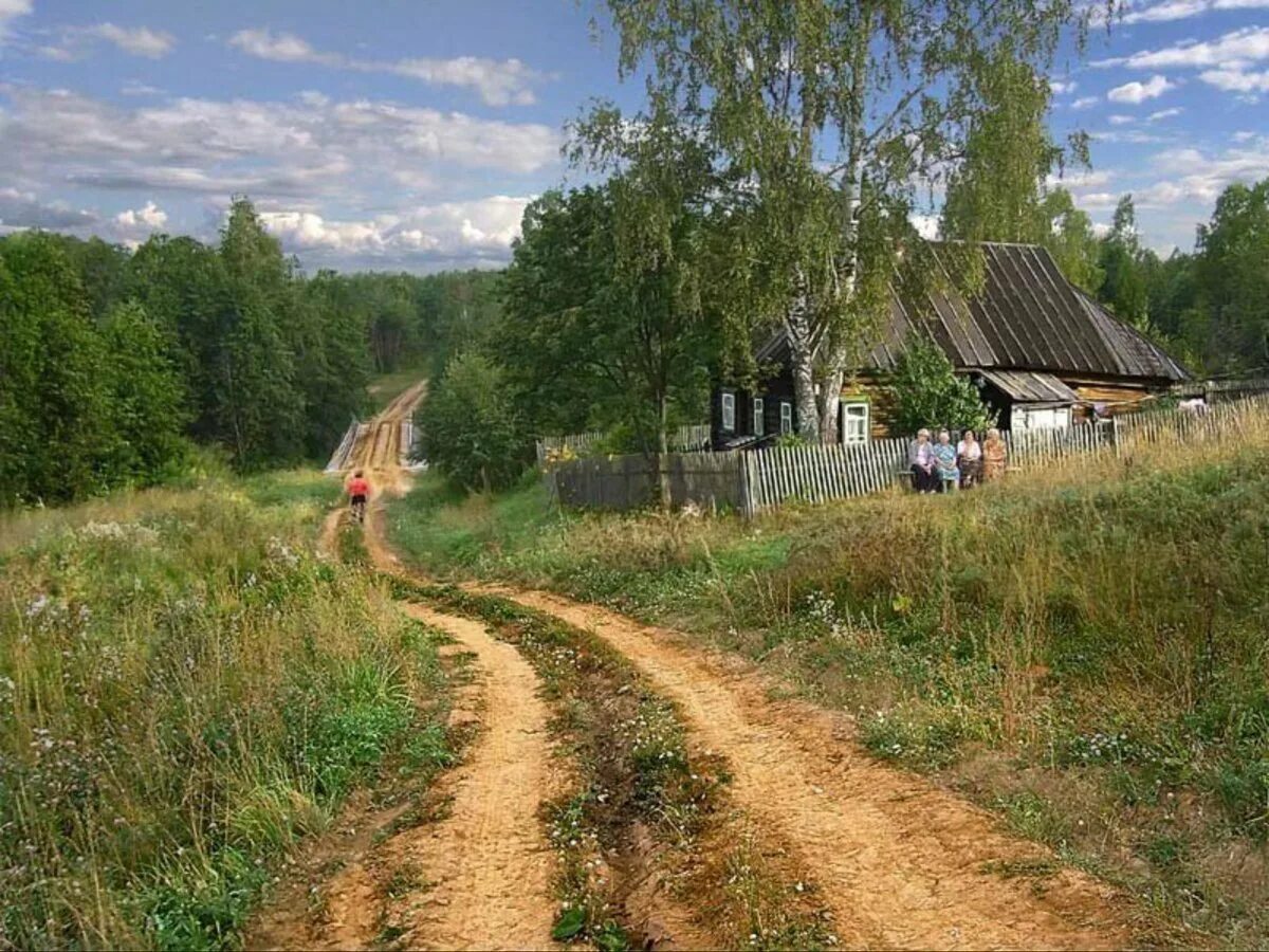 Вернулась в родную деревню