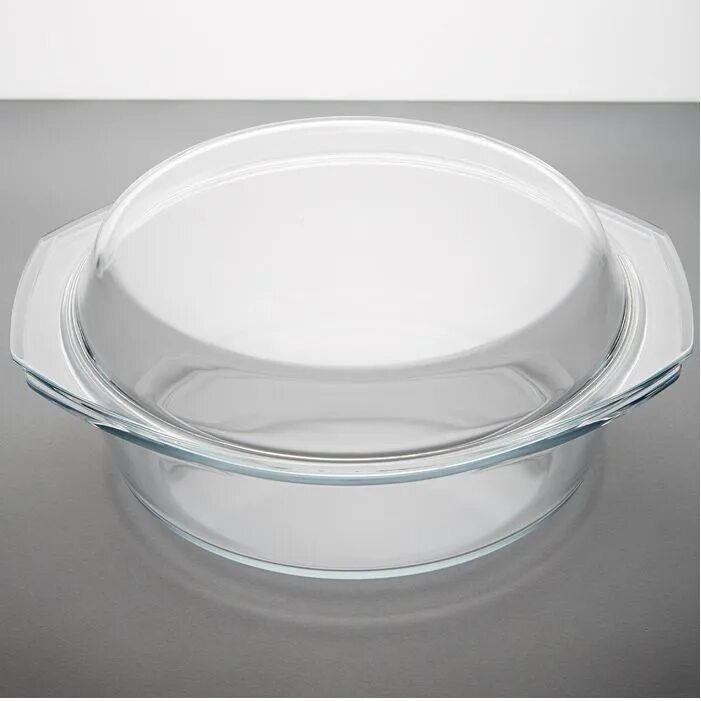 Стеклянный для микроволновки купить. Посуда для СВЧ Pasabahce форма круглая, 26 см. Жаровня Delta 32701.