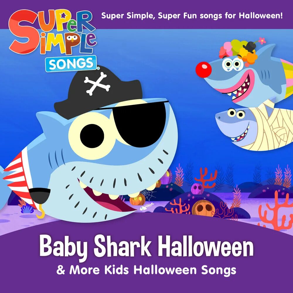 Бэби Шарк Хэллоуин. Супер Симпл Сонгс. Baby Shark super simple. Super simple Songs Halloween.