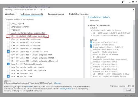 Установщик microsoft visual c