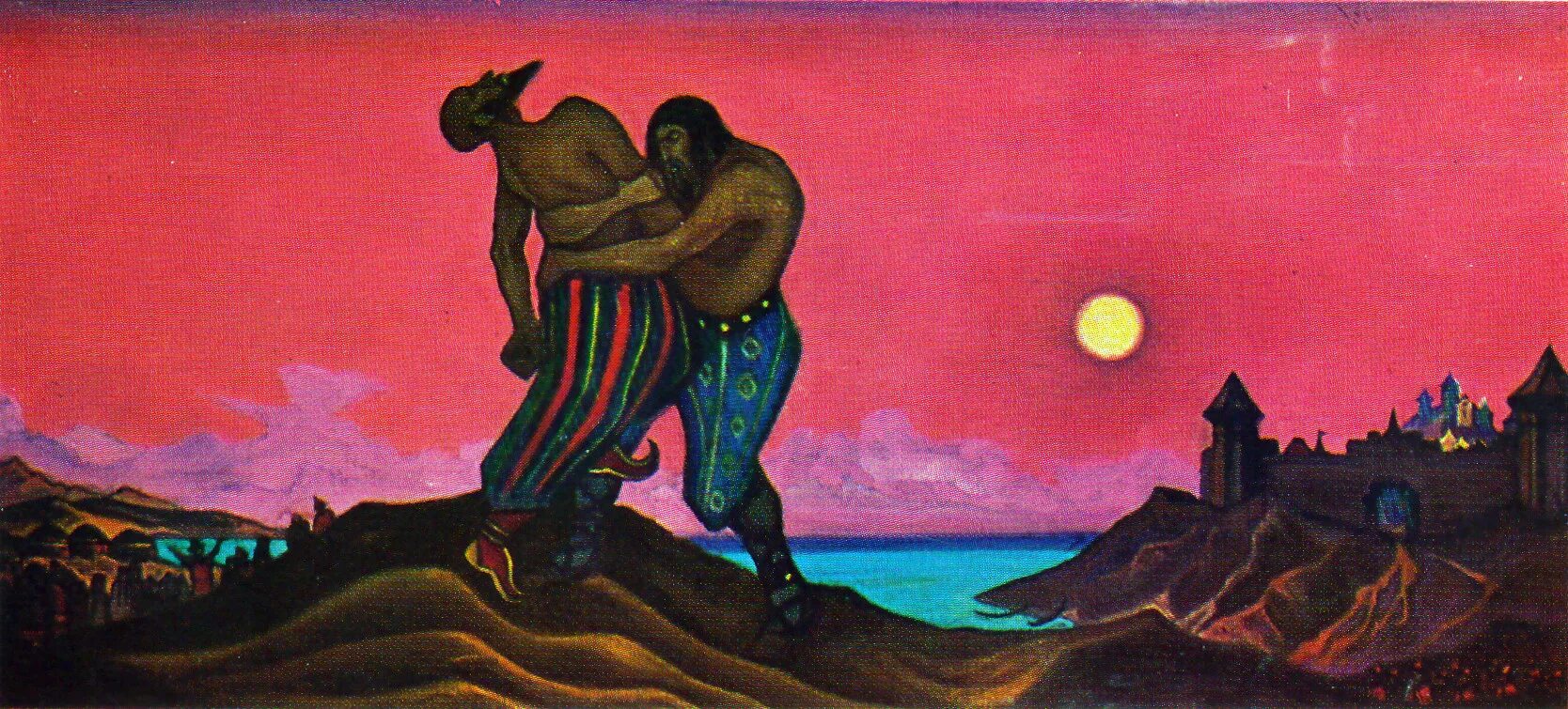 Единоборство мстислава с редедей. Редедя и мстислав картина рериха. николай константинович рерих единоборство мстислава с редедей. рерих мстислав тмутараканский редедя. мстислав владимирович и редедя.