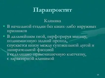 Антибиотики при парапроктите