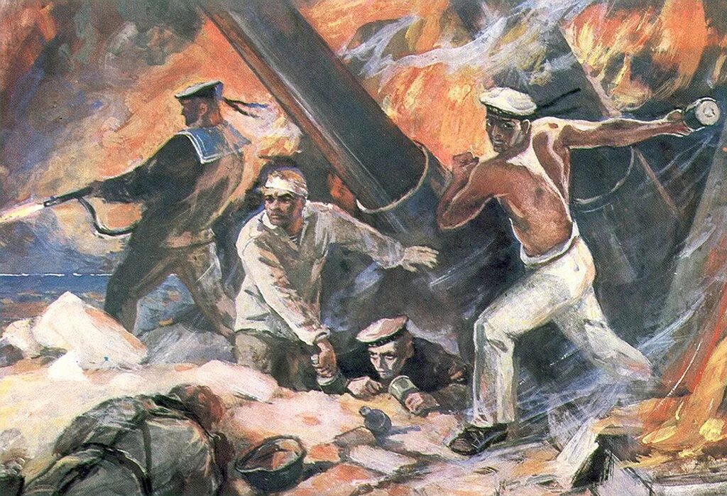 дейнека «оборона севастополя» (1943). началась героическая оборона севастополя (1941-1942). оборона севастополя вов. защитники севастополя 1941-1942. а.