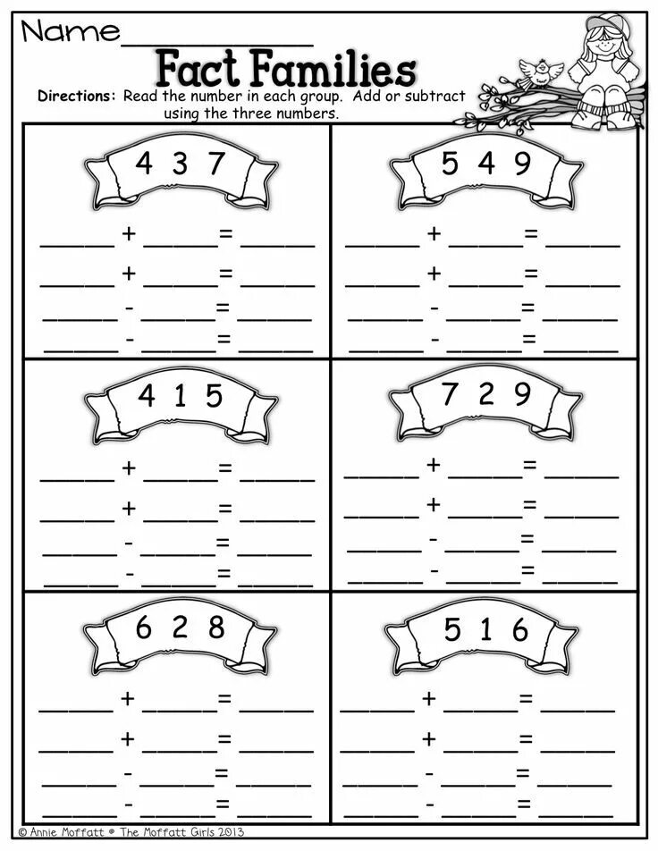 Fact Family. Fact Families Worksheets. Fact Family Math. Family Worksheet for 2 Grade.