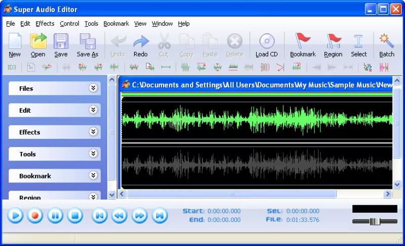 Audio Editor. Аудио редакторы для Windows. Звуковые редакторы 2005. Super editing