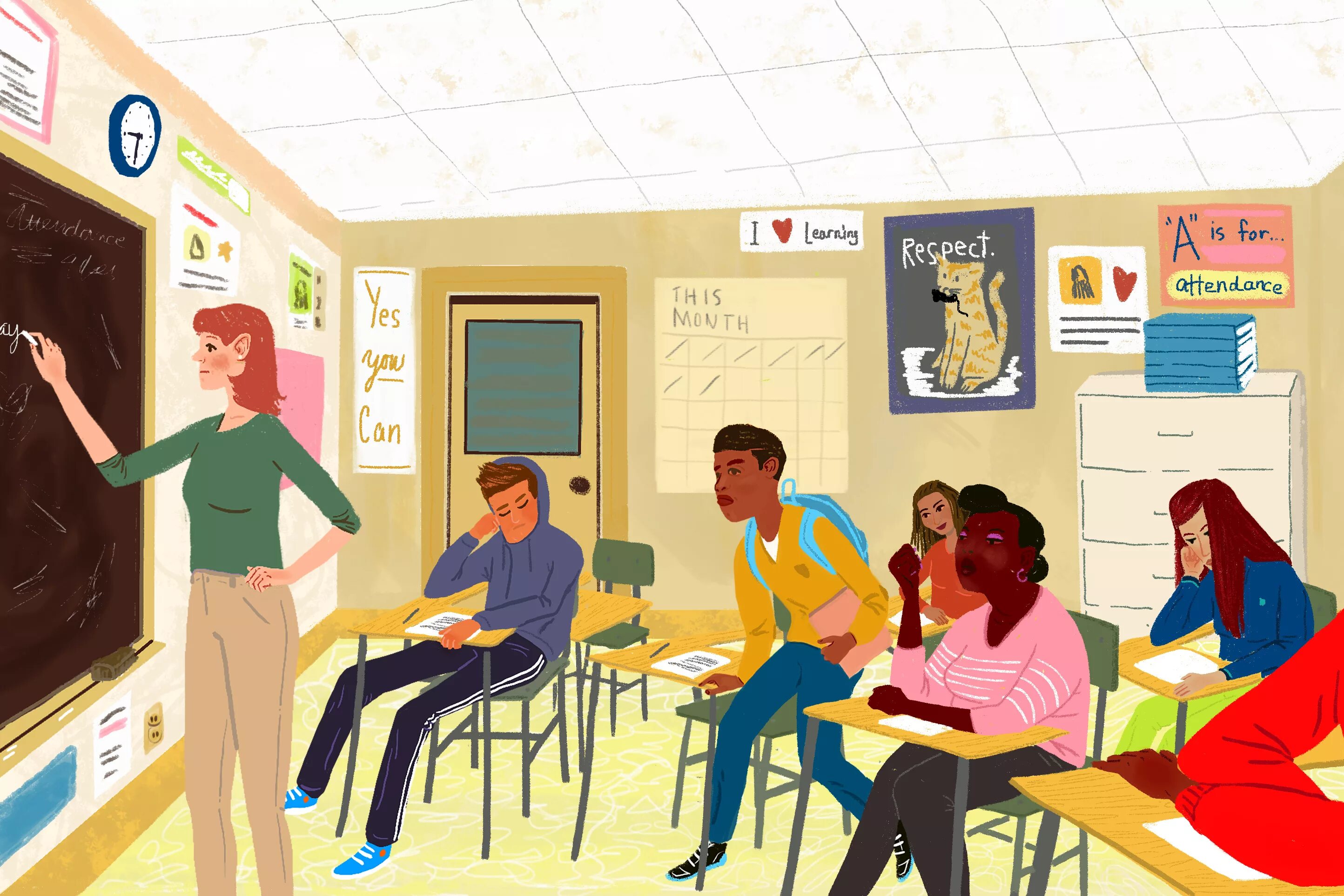 Public class size. Современный класс иллюстрация. art at school рисунок. the image of the student рисованный. our classroom рисунок.