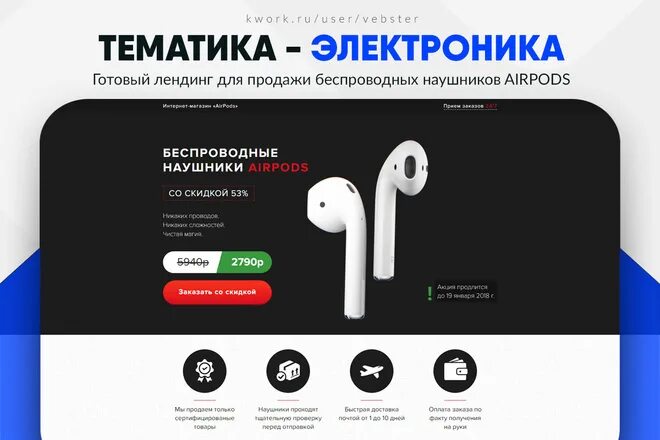 Верни bluetooth. Лендинг беспроводных наушников. Лендинг AIRPODS. Беспроводные наушники карточка товара. Карточки товаров AIRPODS.