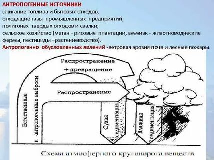 Процесс явление объект антропогенное воздействие