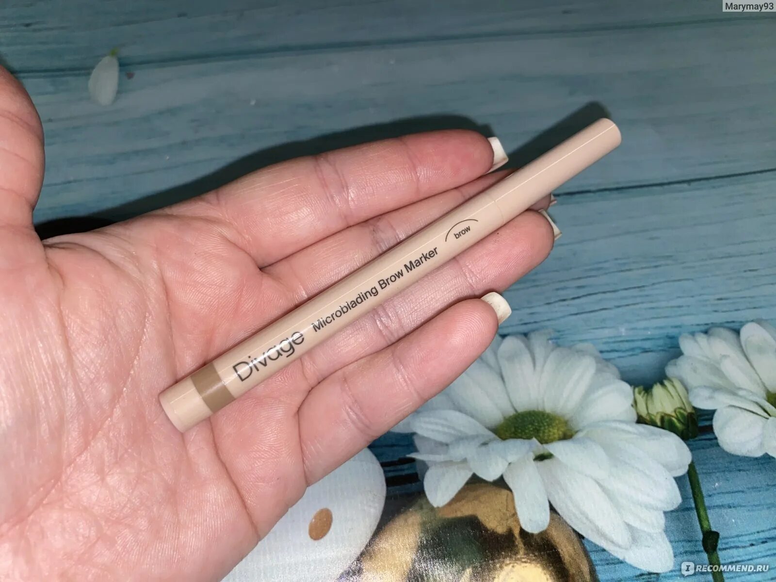 Стойкий маркер для бровей divage microblading