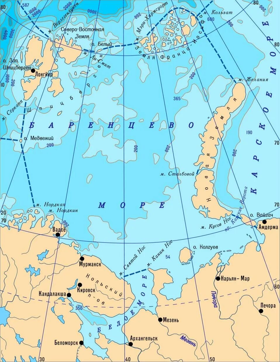 Острова карского моря названия. Карта Баренцево море на карте. Белое и Баренцево море на карте. Баренцево море на карте. Белое и Баренцево море на карте России.