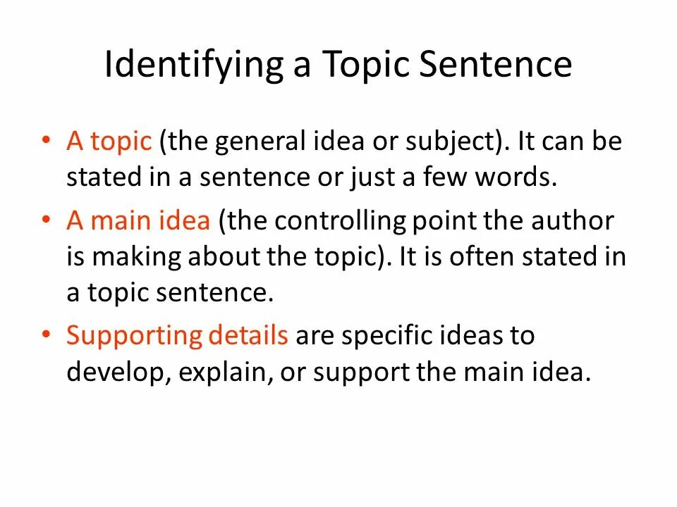 Supporting sentences. Topic sentence. Topic sentence supportin deved Kotin. Topic sentence supporting sentences