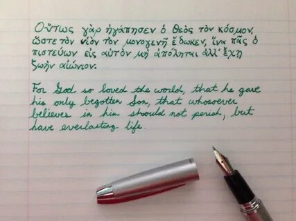 John is writing