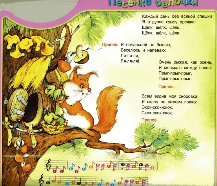 песенка про белочку ноты. ноты к музыке белочка. ноты песни белочка. слова песенки про белочку. белка играет.