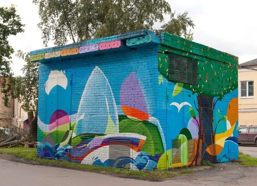 Граффити на трансформаторных будках. Типичная тп. Трансформаторная будка рисунок. Стрит арт на трансформаторных будках. Трансформаторная будка.
