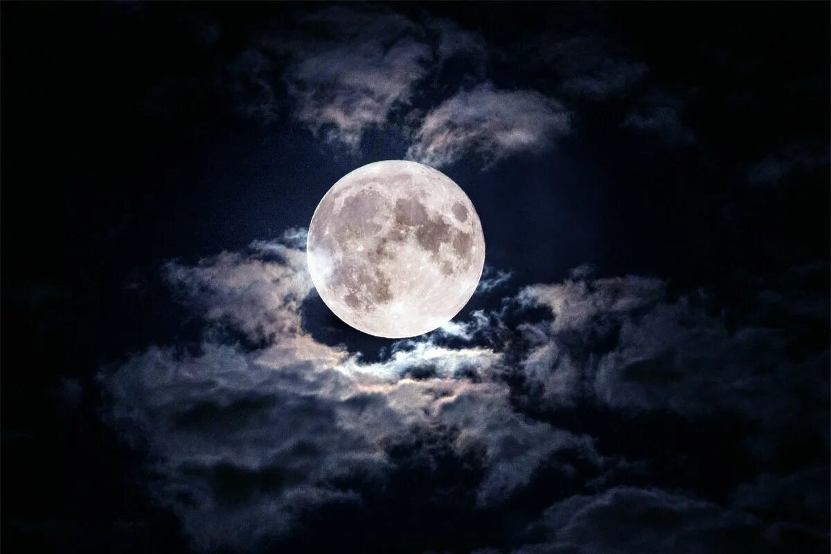 Посмотри на луну на улице великолепно. Луна. Ночная Луна. Полнолуние. Луна в облаках.