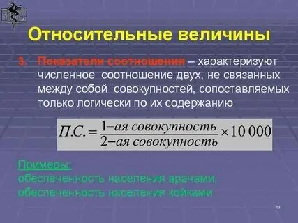 Относительные в целых процентах