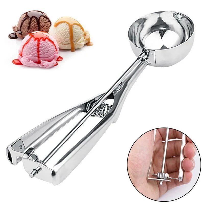 Ложка для мороженого Ice Cream Scoop. Ложка для мороженого, d 6см, нерж.сталь. HOMEZAZA ложка для мороженого пласт 180мм dh0378. Ложка для мороженого шарики с выталкивателем. Ложка для мороженого купить