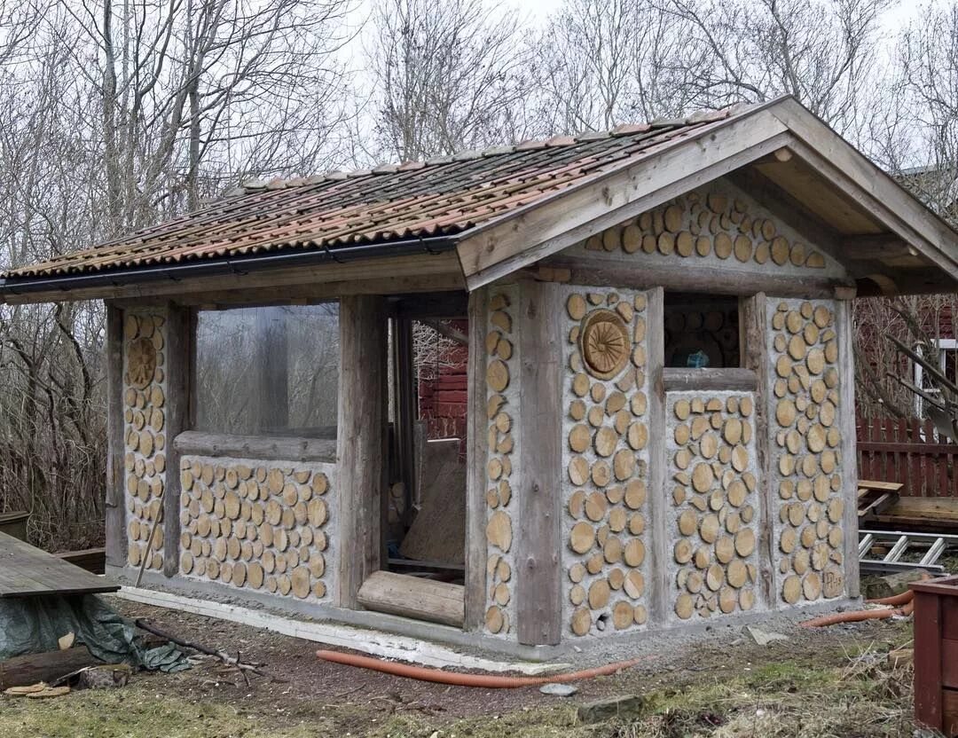 Беседка из глиночурки своими руками Essential Cordwood Building: The Complete Step-by-Step Guide . by Rob Roy in 202