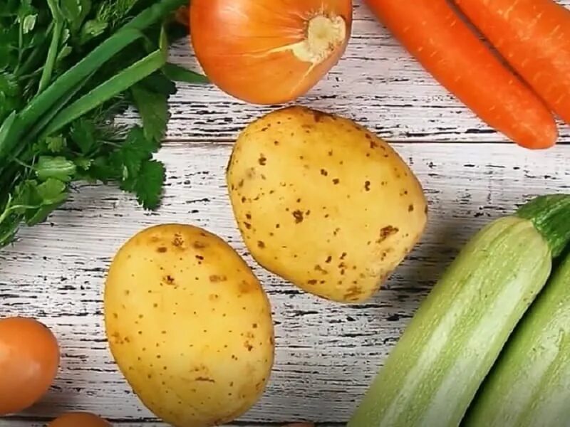 кабачки с картошкой в духовке