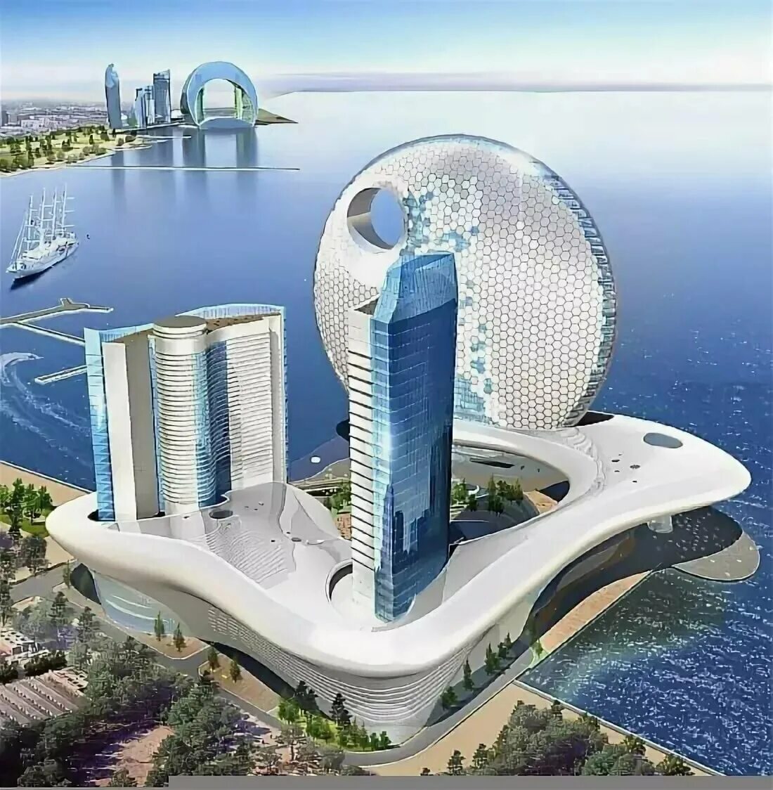 Agora garden tower в тайбэе, тайвань проект. Многоцелевой комплекс beko masterplan в белграде, сербия. Парк на пресненской набережной. Биотек архитектура япония. Умный город.