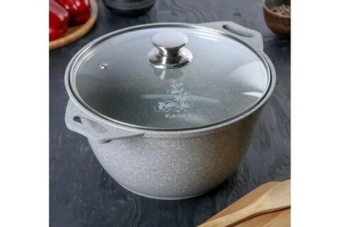 Кастрюля 4 л со стеклянной крышкой