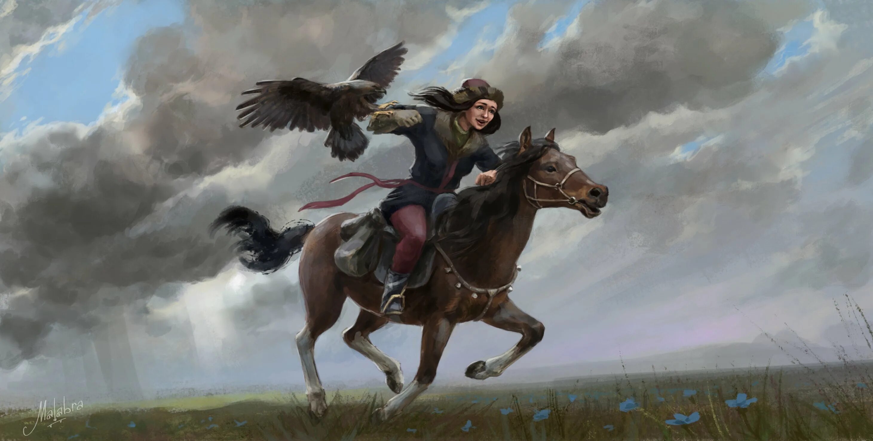 Конный гонец. Всадник доставляет послание по равнинной дороге. Всадник в горах. Всадник доставляет послание по равнинной дороге. Всадник доставляет послание по равнинной дороге.