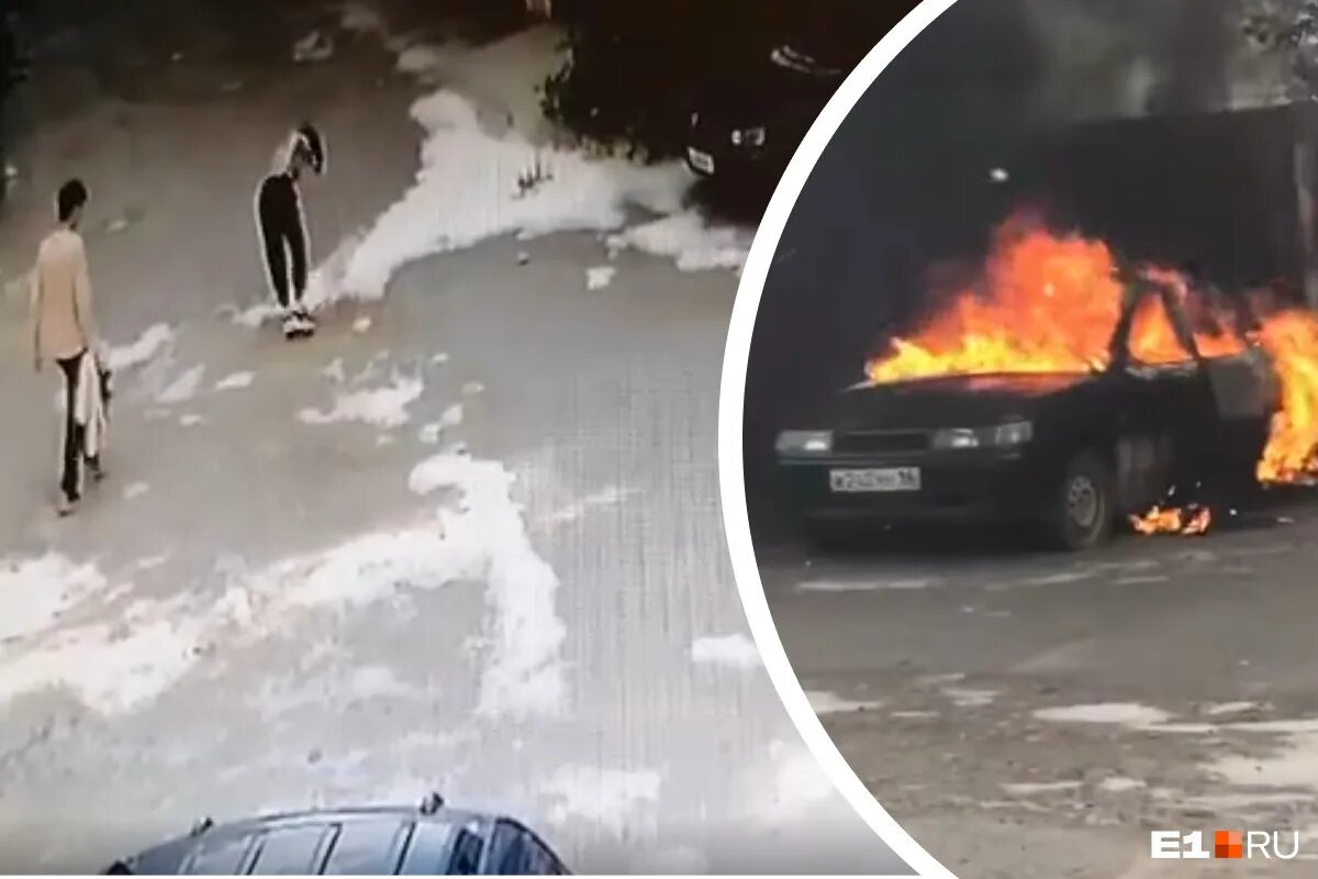 заперли в гараже и подожгли