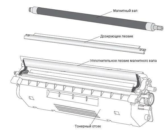 Лазерный картридж на сколько листов. Дозирующее лезвие canon 051h. магнитный вал картриджа лазерного принтера kyocera. дозирующее лезвие картриджа samsung d104s. схема картриджа лазерного мфу hp 521.