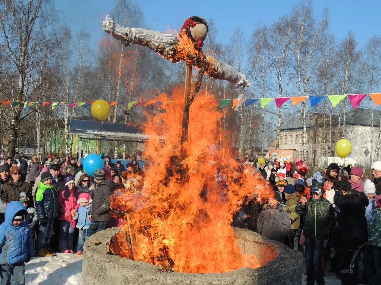 Весело отметили масленицу