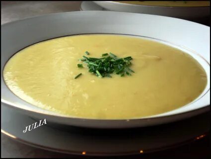 Суп пюре картофельный с сыром