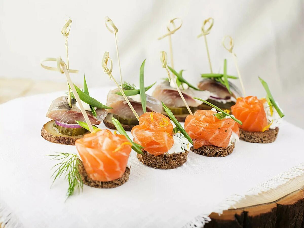 Красивые закуски с рыбой