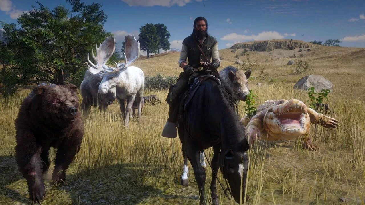 Red Dead Redemption 2 животные. Red Dead Redemption 2 Legendary animals. Животные в ред дед редемпшн 2. Red Dead Redemption 2 легендарный вилорог.