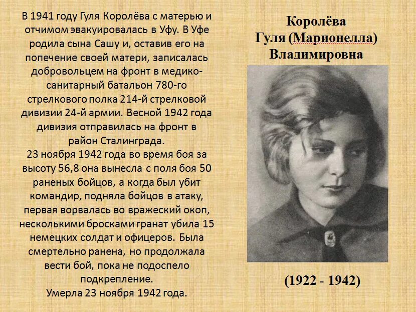 Гуля королева подвиг кратко. Марионелла (Гуля) Королева (1922 – 1942). Марионелла Владимировна королёва (Гуля королёва). Гуля Королева 4 высота. Гуля Королева герой Сталинградской битвы.