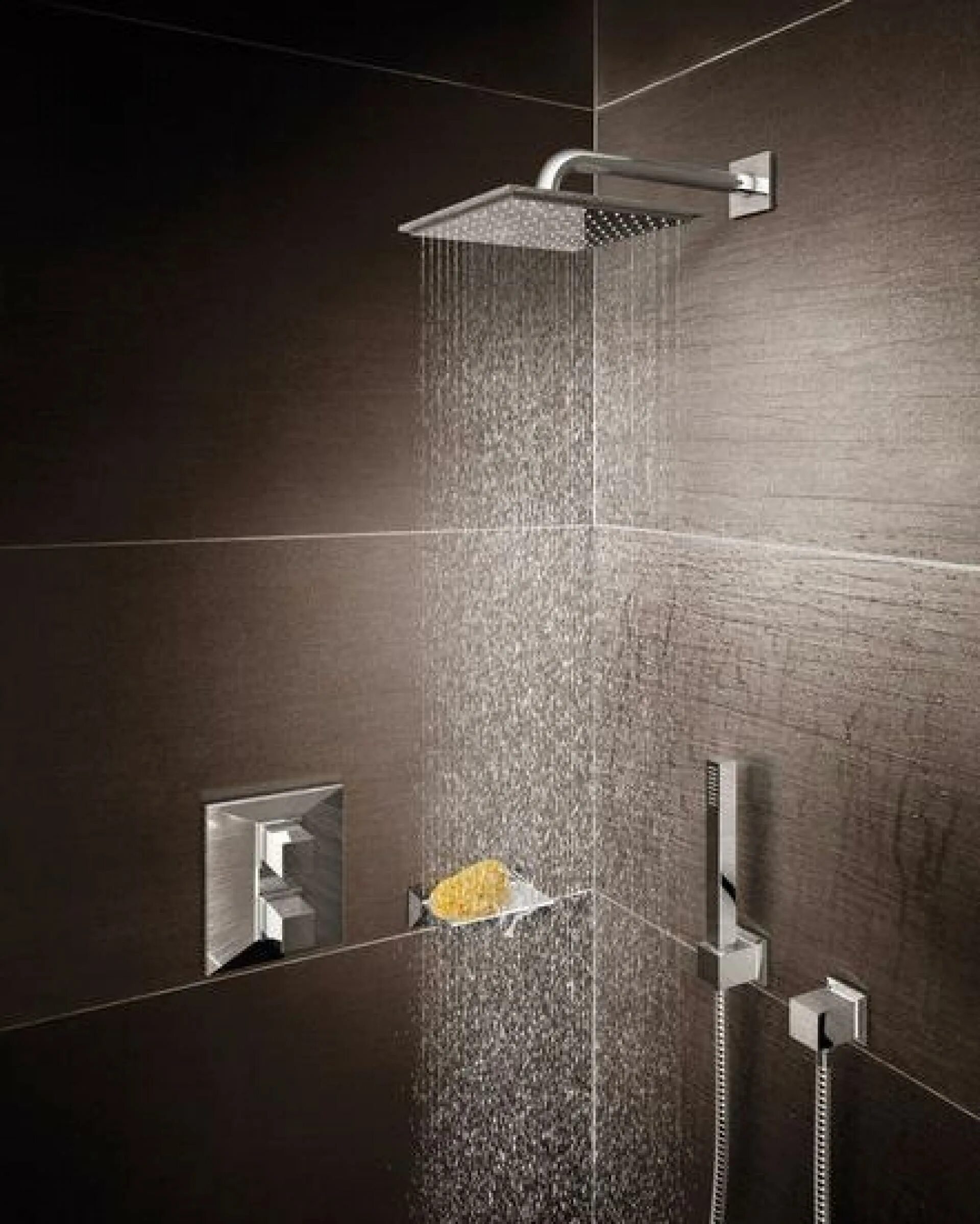 Встроенный смеситель для душа с лейкой. 26405000 Grohe. Grohe Euphoria Cube 27704000.