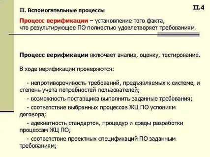 Процедура верификации