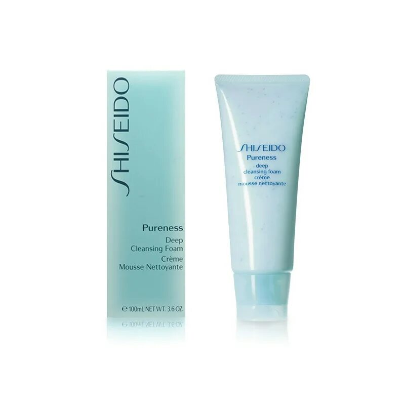 Deep cleansing foam отзывы. Shiseido Cleansing Foam. Shiseido Deep Cleansing. Шисейдо пенка для глубокого очищения. Pureness шисейдо для лица.