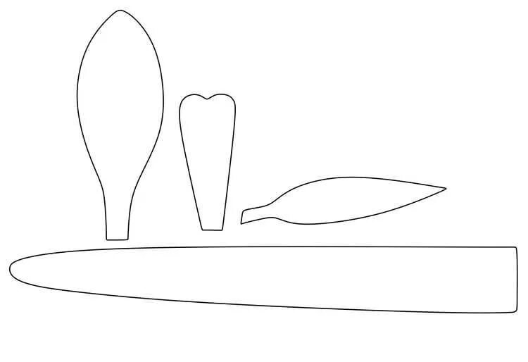 Трафарет подснежника для вырезания. Заготовка для аппликации Подснежник. Лекало подснежника. Заготовки для подснежника из бумаги. Трафарет лепестков подснежника.