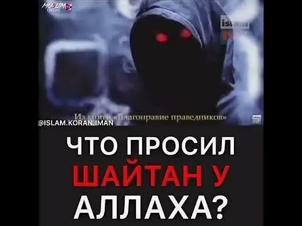 Что делают шайтаны. Что просил шайтан у Аллаха.