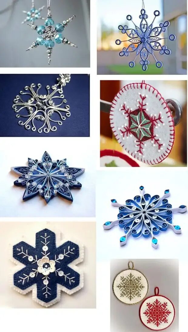 Оригинальные новогодние снежинки. Снежинки для рукоделия. Снежинка из необычных материалов. Снежинки из разных материалов. Снежинки из различных материалов.