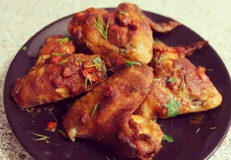 Острая курица в духовке