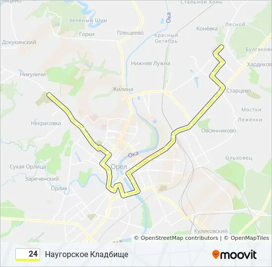 24 маршрутка карта. Маршрут 24 автобуса на карте. Карта Наугорское шоссе. Орёл Наугорское кладбище Наугорское. Схема Наугорского кладбища в Орле.