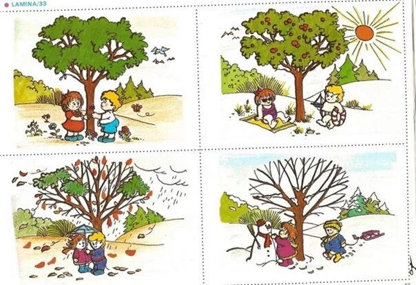Определите время года на рисунке. Времена года для дошкольников. Последовательность для дошкольников. Сюжетная картина деревья для дошкольников. Сюжетные картинки времена года.
