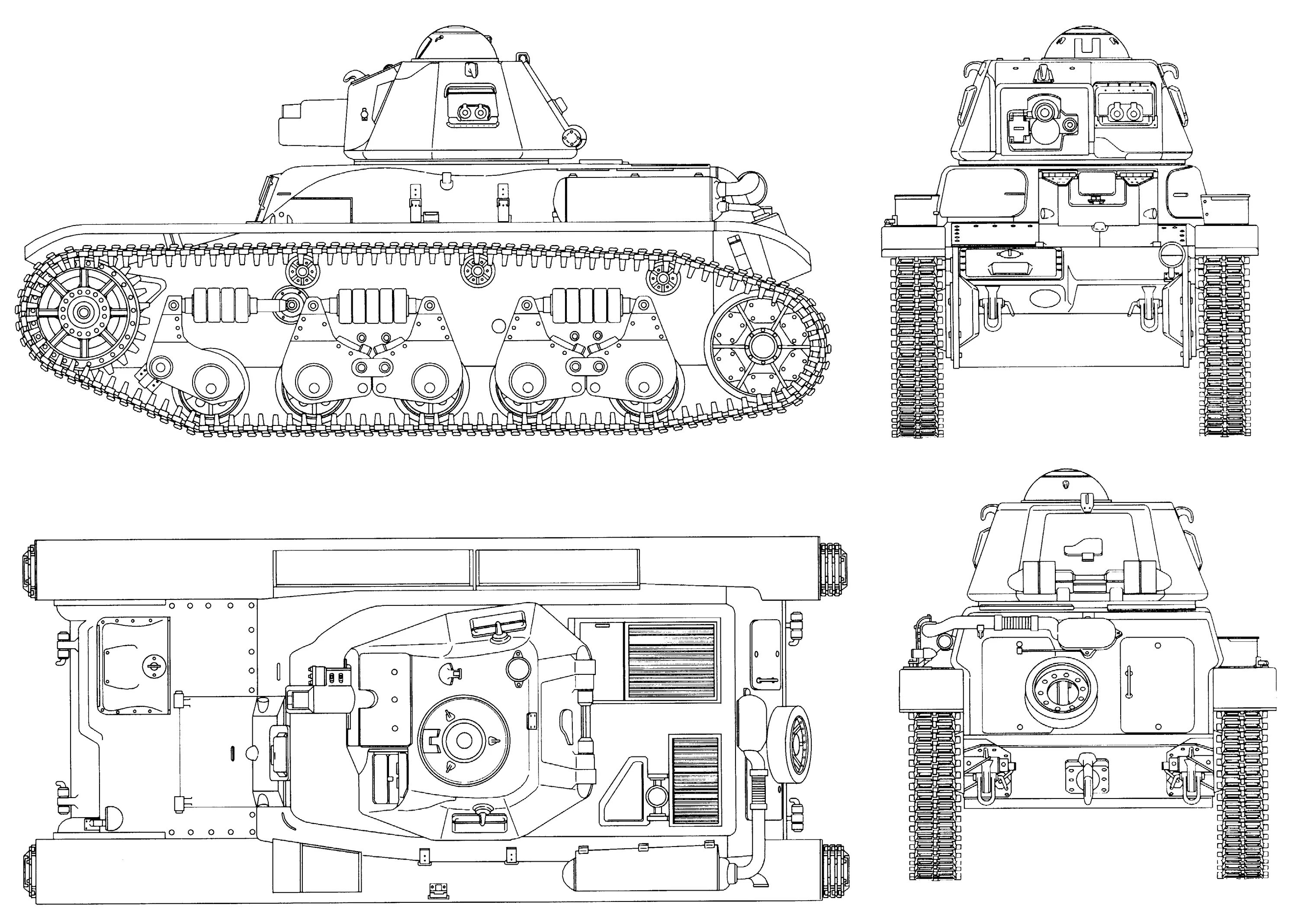 Шаблоны легких танков. Renault r35. Renault r35 танк. Танк Рено р 35. Somua s35 чертежи.